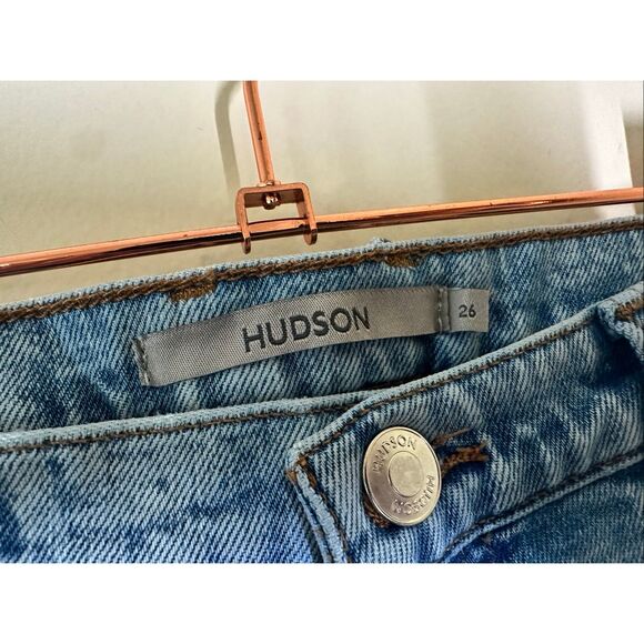 Hudson Farrah Blue Dest Bootcut Jeans Size 26 - Picture 5 of 8